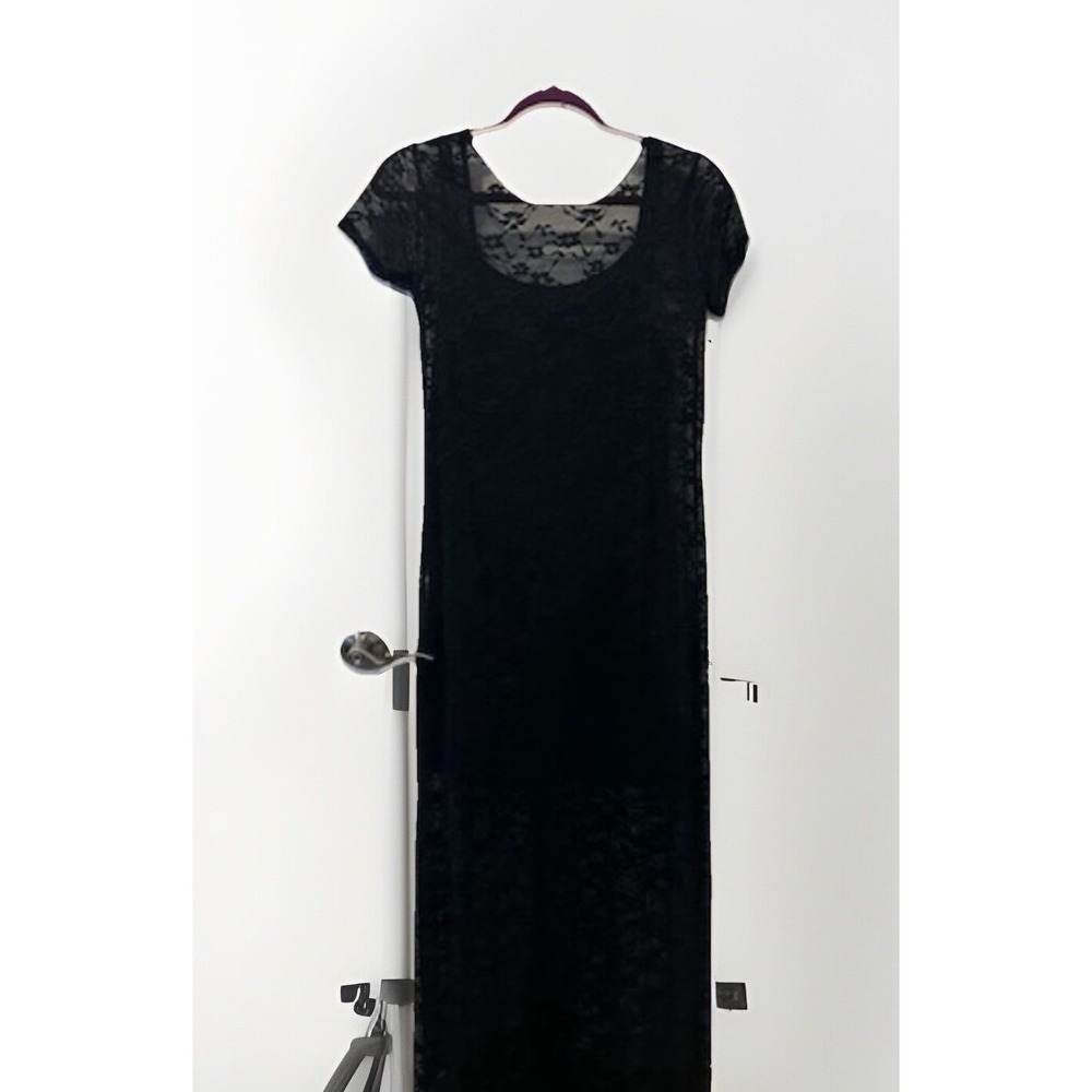 NWT Wild Fable Maxi Dress Black Lace Women's Size Small
